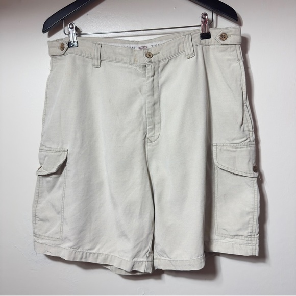 Tommy Bahama Cargo Shorts Cream Men Size 36 - Picture 1 of 7